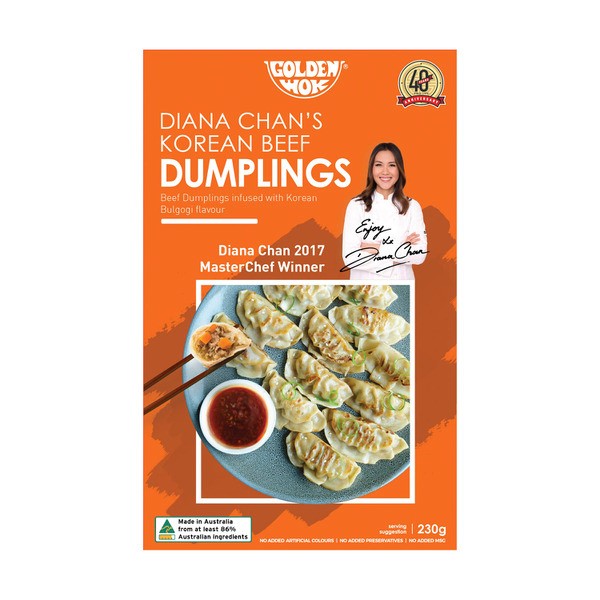 Golden Wok Frozen Diana Chan's Korean Beef Dumplings | 230g