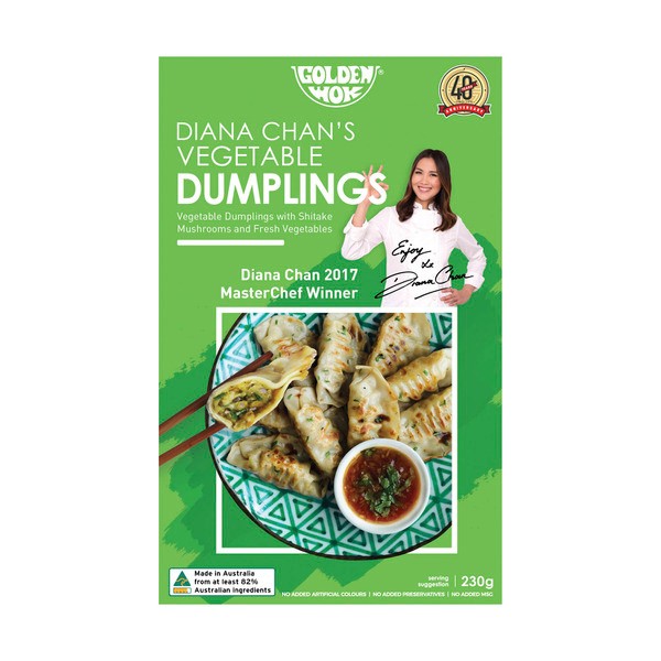 Golden Wok Frozen Diana Chan's Vegetable Dumplings | 230g
