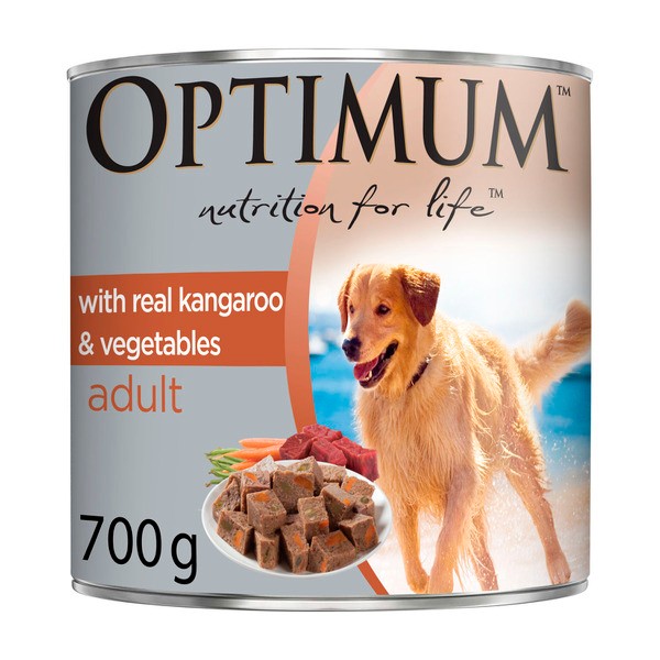 Optimum Real Kangaroo & Vegetables Adult Wet Dog Food Can | 700g