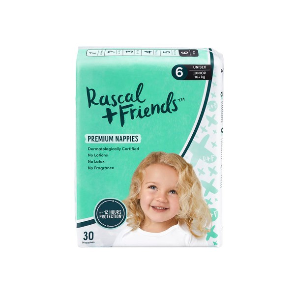 Rascal + Friends Nappies Size 6 Junior | 30 pack