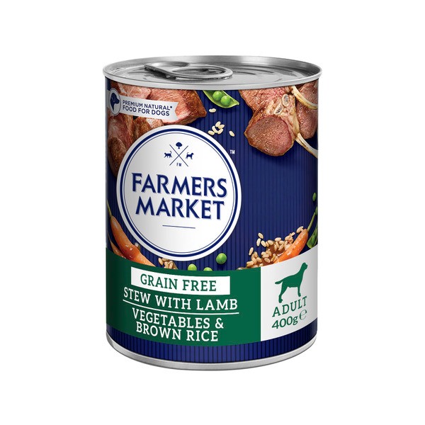 Farmers Market Adult Wet Dog Food Lamb Stew With Vegetables and Brown Rice | 400g