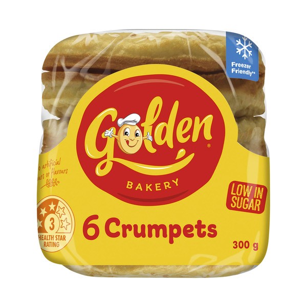 Golden Round Crumpets | 6 pack