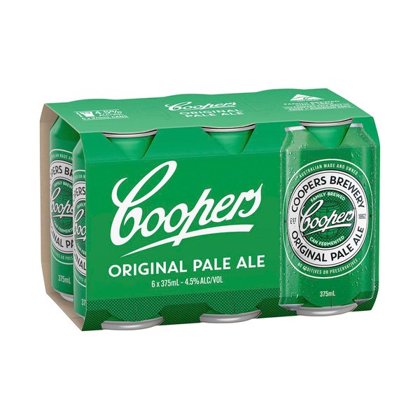 Coopers Pale Ale Can 375mL | 6 Pack