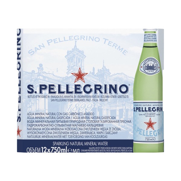 Sanpellegrino Sparkling Mineral Water 750mL | 12 pack