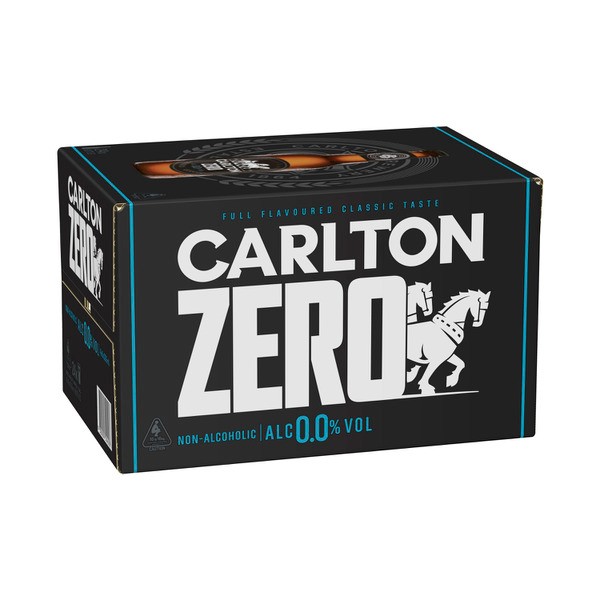 Carlton Zero Bottle 330mL | 24 Pack