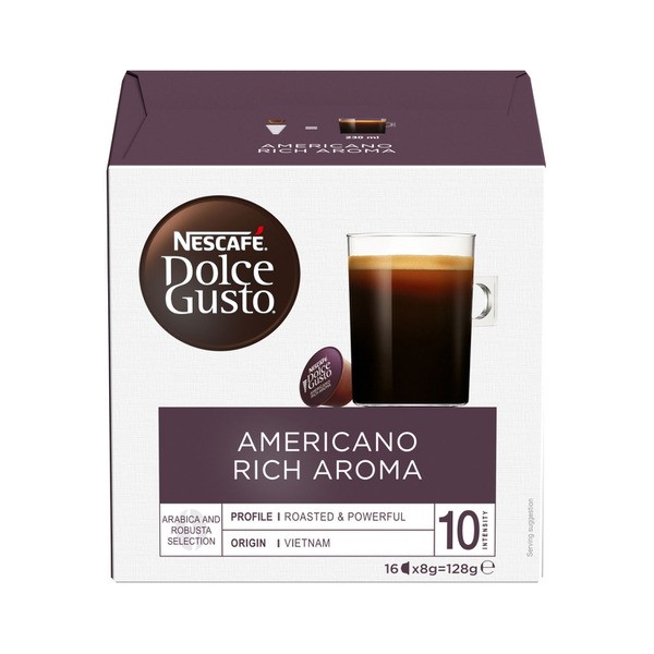 Nescafe Dolce Gusto Americano Coffee Capsules 16 pack | 128g