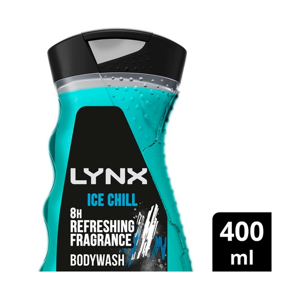 Lynx Ice Chill 3 In 1 Shower Gel Body Wash | 400mL