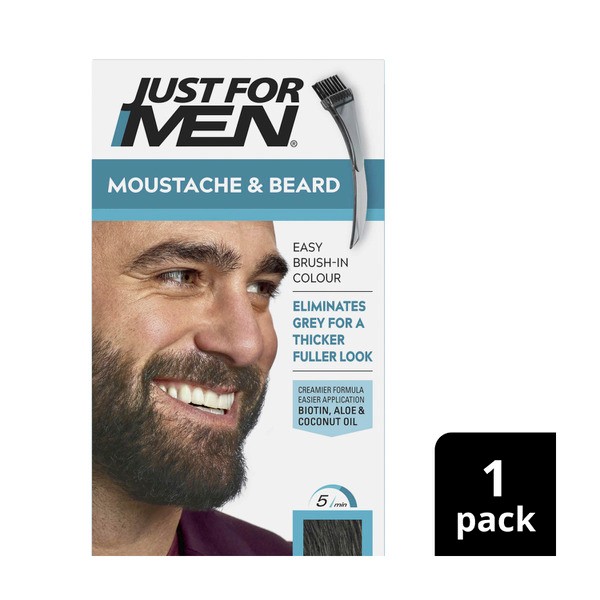 Just For Men Moustache & Beard In Colour Dark Brown | 68g