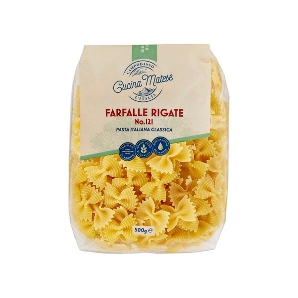 Cucina Matese Farfalle Rigate No.121 Italian Pasta | 500g