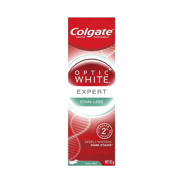 Colgate Optic White Expert Stain-Less Teeth Whitening Toothpaste With 2% Hydrogen Peroxide | 85g
