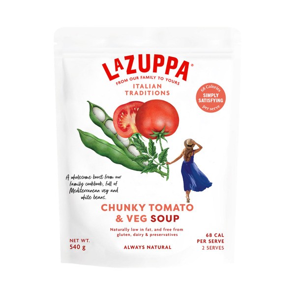 La Zuppa Pouch Chunky Tomato & Vegetable Soup | 540g