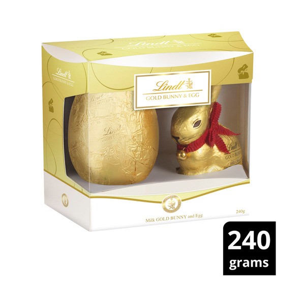 Lindt Easter Gold Bunny & Milk Chocolate Egg | 240g