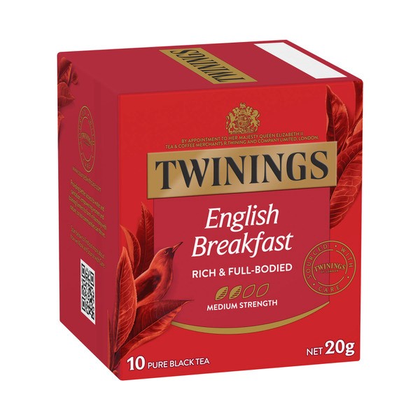 Twinings English Breakfast Tea Bags 10 pack | 20g