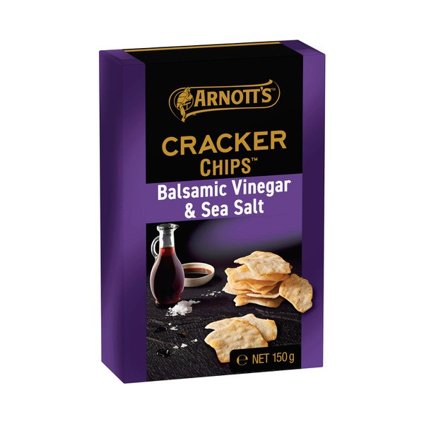 Arnott's Cracker Chips Balsamic Vinegar & Sea Salt | 150g