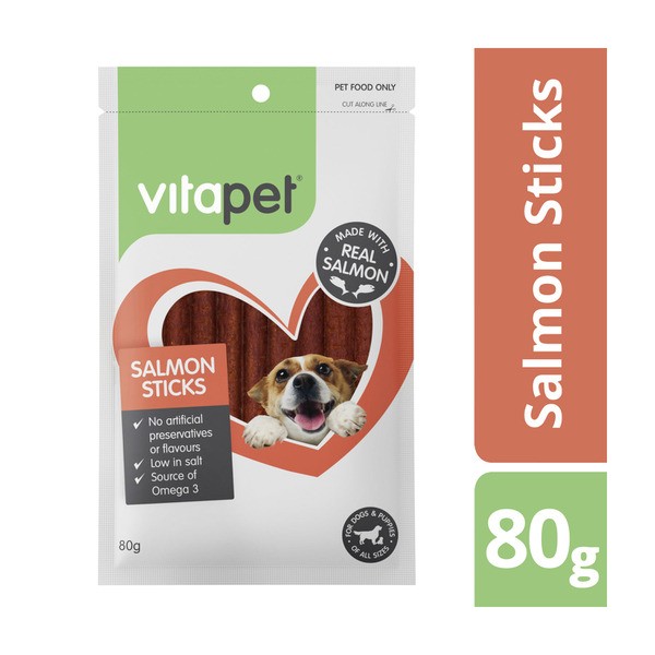 Vitapet Salmon Sticks Dog Treat | 80g