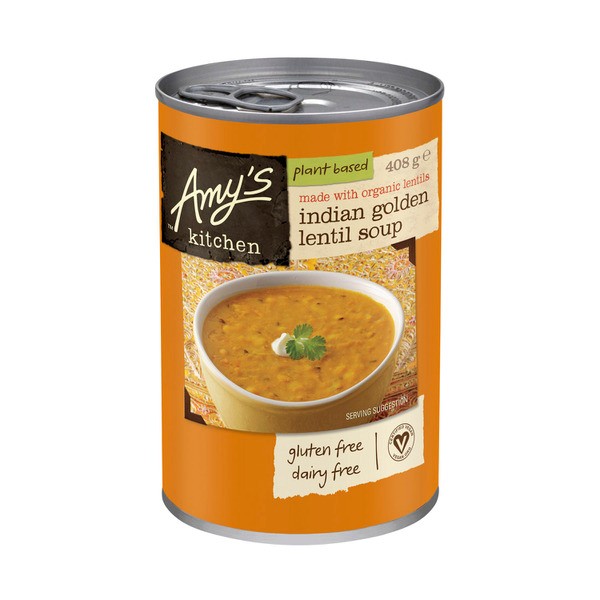 Amy's Kitchen Plant Based Organic Indian Golden Lentil Soup | 408g