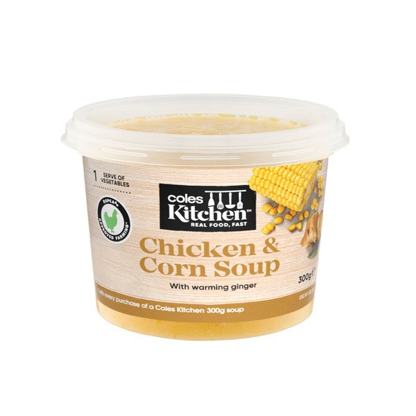 Coles Kitchen Chicken & Corn Soup | 300g