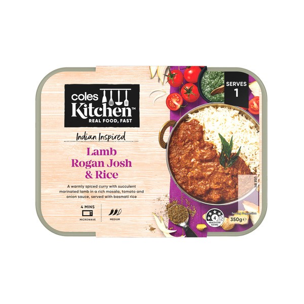 Coles Kitchen Lamb Rogan Josh & Rice | 350g