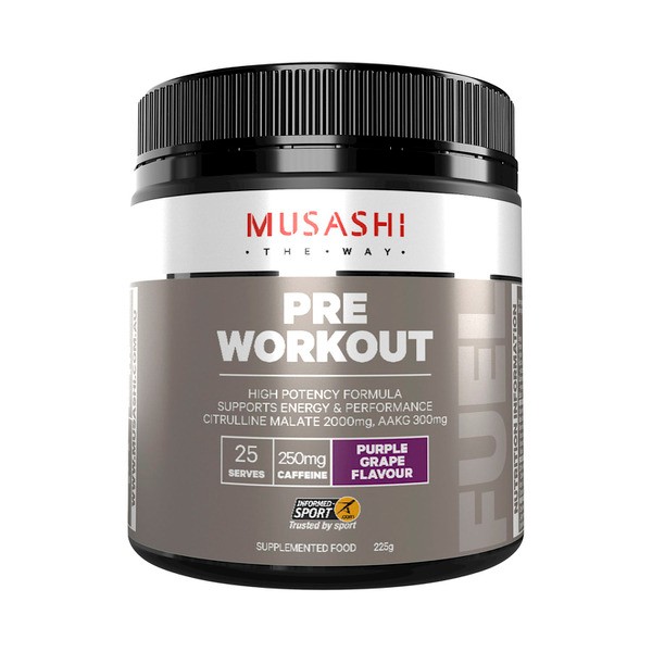 Musashi Pre Workout Powder Purple Grape | 225g