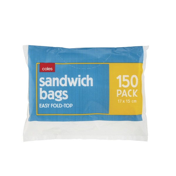 Coles Pillow Sandwich Bags | 150 pack