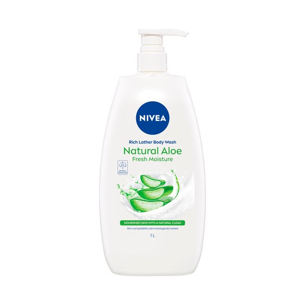 Nivea Aloe Vera Moisture Fresh Shower Gel & Body Wash | 1L