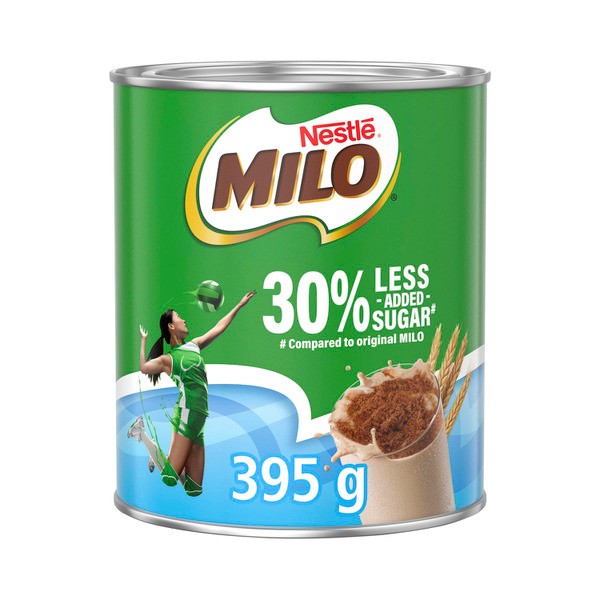 Milo 30% Less Added Sugar Chocolate Malt Powder Hot Or Cold Drink | 395g