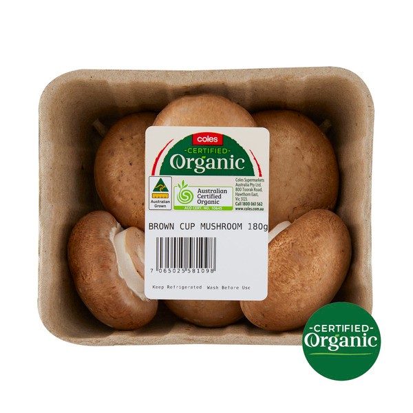 Organic Organic Brown Mushrooms | 180g