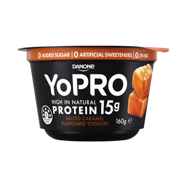 Danone Yopro Salted Caramel Flavoured Yoghurt | 160g