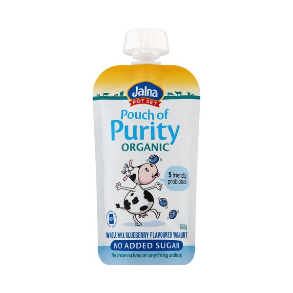Jalna Pouch Of Purity Organic Blueberry Yoghurt | 100g