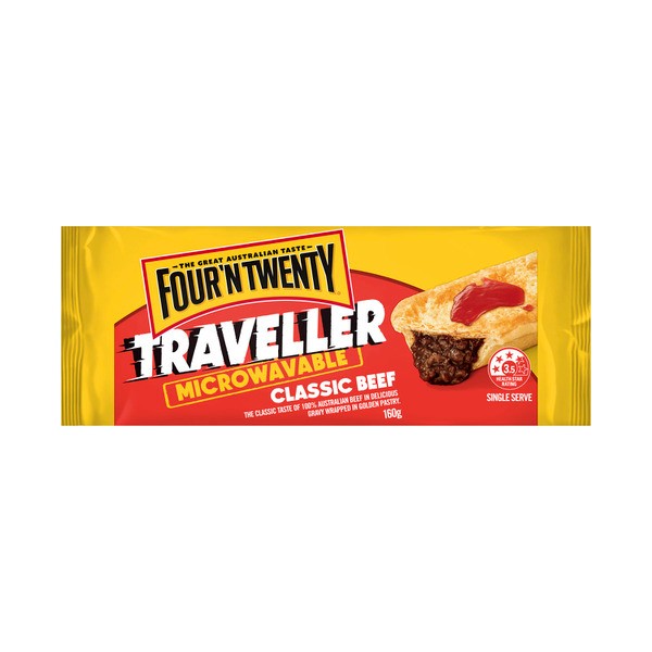Four N Twenty Traveller Microwavable Classic Beef Pie | 160g