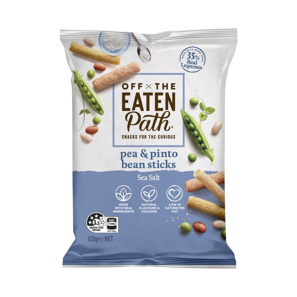 Off The Eaten Path Pea & Pinto Bean Sticks Sea Salt | 100g