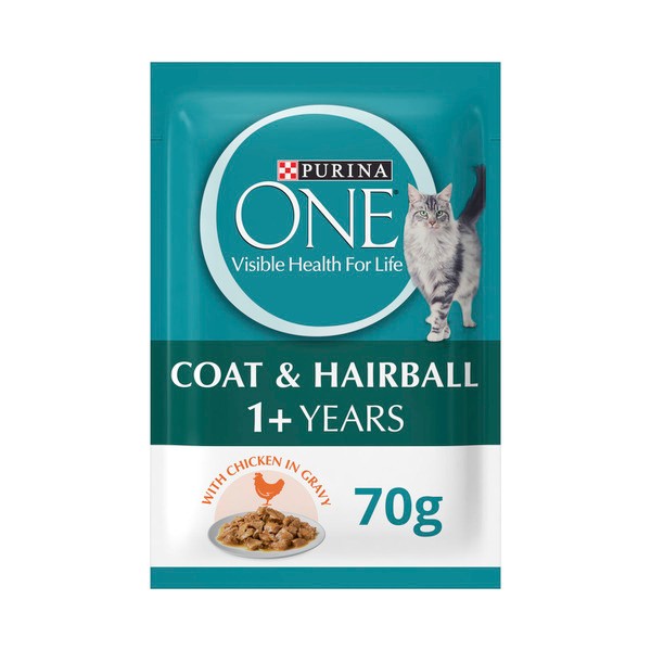 Purina One Succulent Chicken In Gravy Hairball Cat Food Pouch | 70g