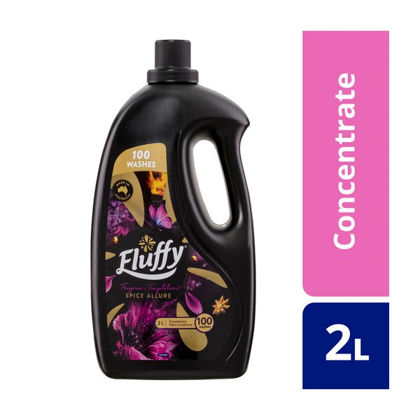 Fluffy Concentrate Liquid Fabric Softener Conditioner Fragrance Temptations Spice Allure | 2L