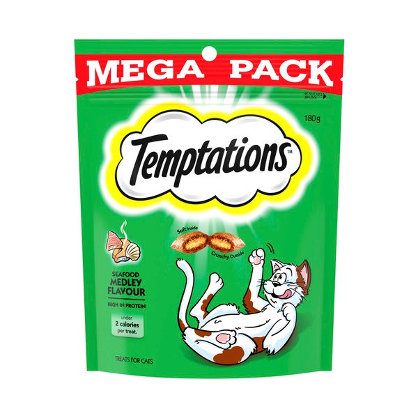 Temptations Seafood Medley Flavour Cat Treats | 180g