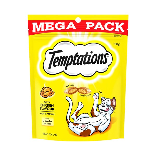 Temptations Tasty Chicken Flavour Cat Treats | 180g