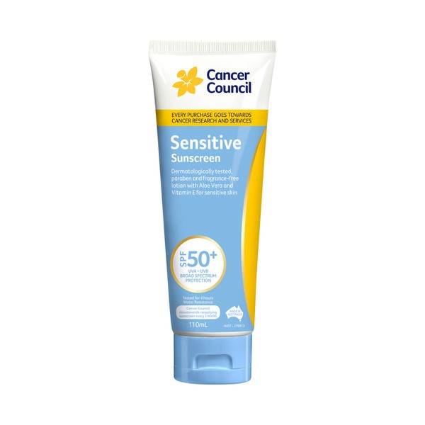 Cancer Council SPF 50+ Sensitive Sunscreen | 110mL