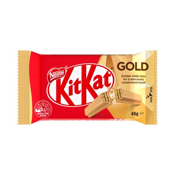KitKat Gold Caramelised White Chocolate Bar | 45g
