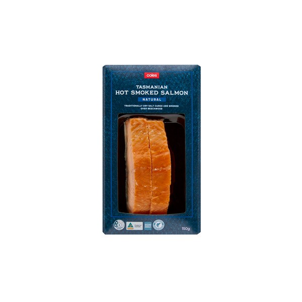 Coles Hot Smoked Salmon Natural | 150g