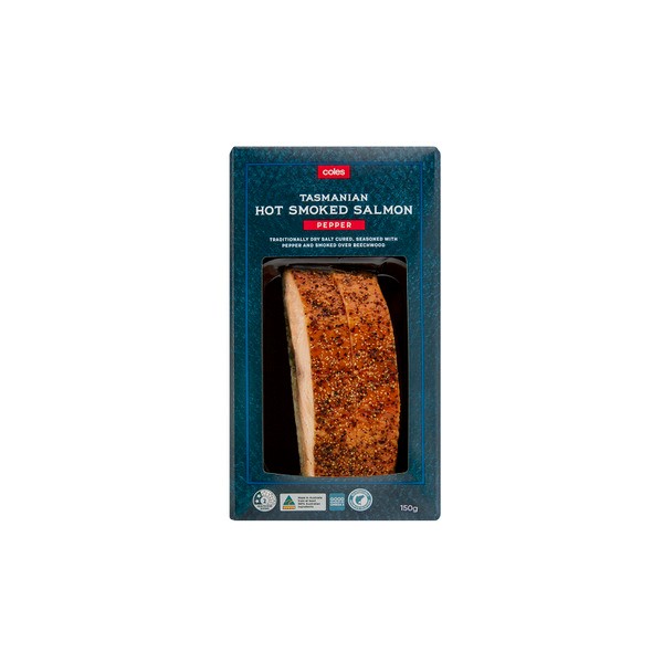 Coles Hot Smoked Salmon Cracked Pepper | 150g