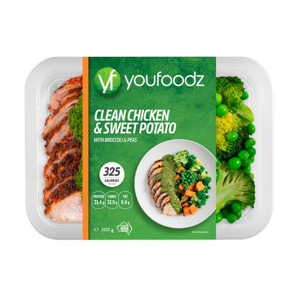 Youfoodz Clean Chicken With Sweet Potato & Broccoli | 300g