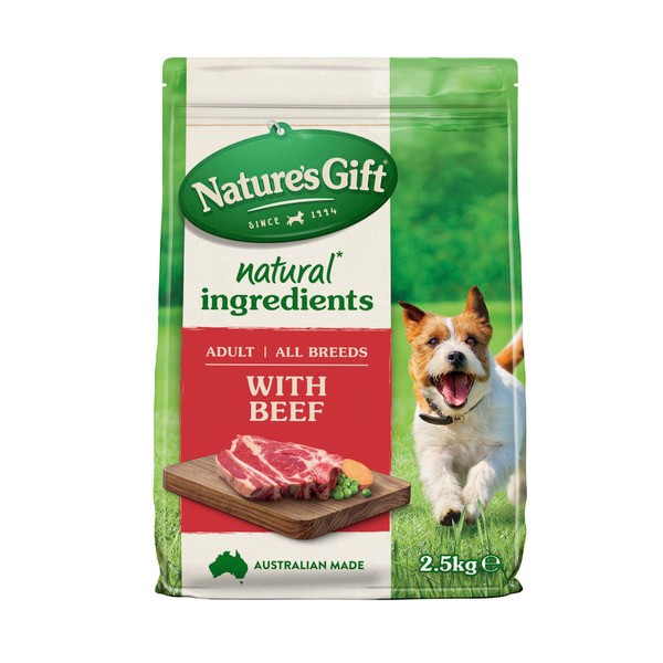 Nature's Gift Adult All Breeds Dry Dog Food With Beef | 2.5kg