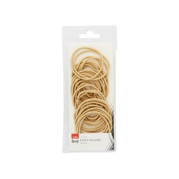 Coles Thin Blonde Ponytailers | 28 pack