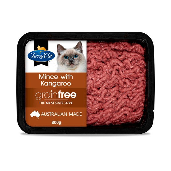 Fussy Cat Grain Free Adult Chilled Fresh Cat Food Finest Mince with Kangaroo | 800g