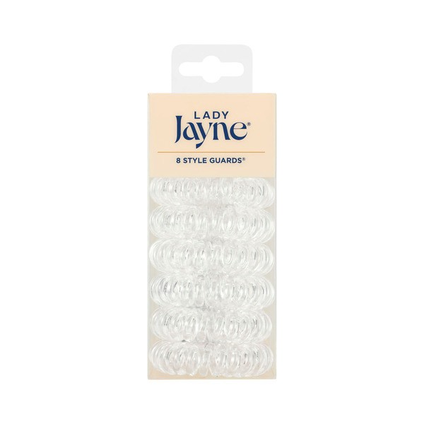 Lady Jayne Style Guards Kink-Free Spirals Clear Elastic | 8 pack