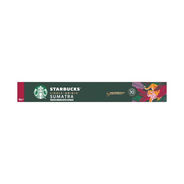 Starbucks By Nespresso Single Origin Coffee Sumatra Capsules | 10 pack