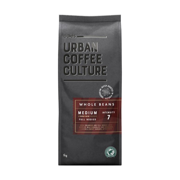 Coles Urban Coffee Culture Medium Roast Beans | 1kg
