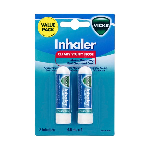 Vicks Nasal Decongestant Inhaler | 2 pack