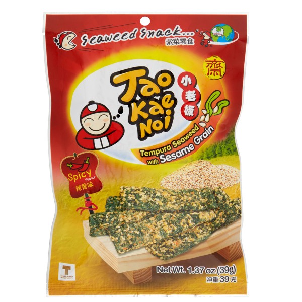 Tao Kae Noi Tempura Sesame Spicy Seaweed | 39g