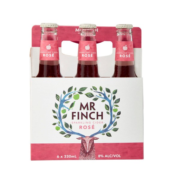 Mr Finch Cider Rose Bottle 330mL | 6 Pack