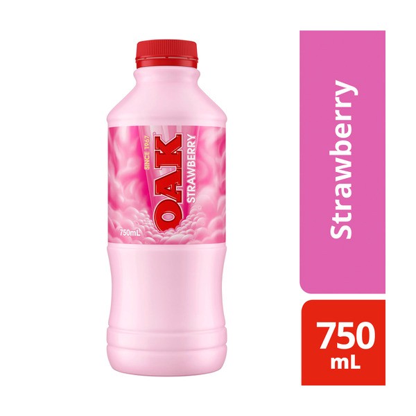 Oak Strawberry Flavoured Milk | 750mL